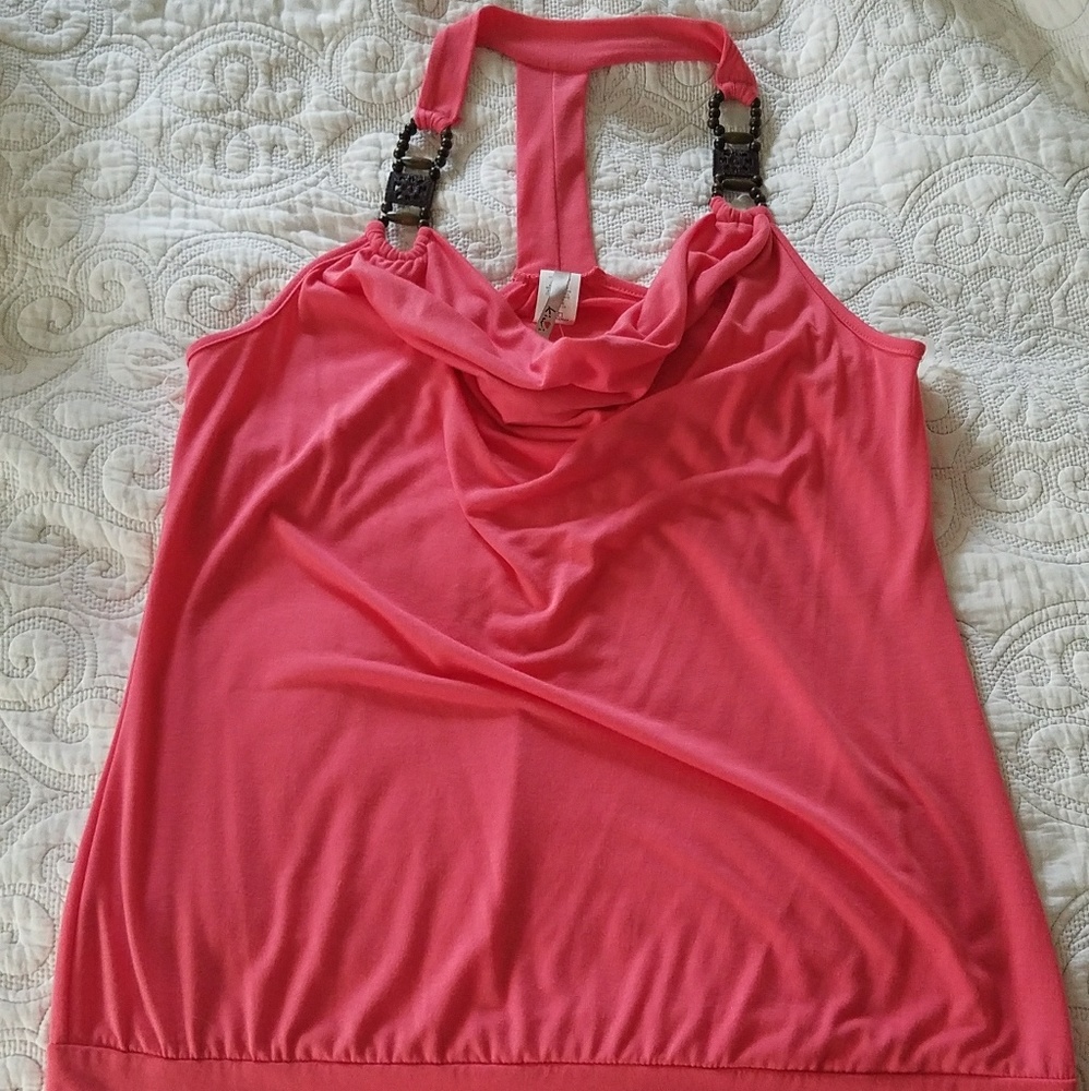 Coral tank with T back