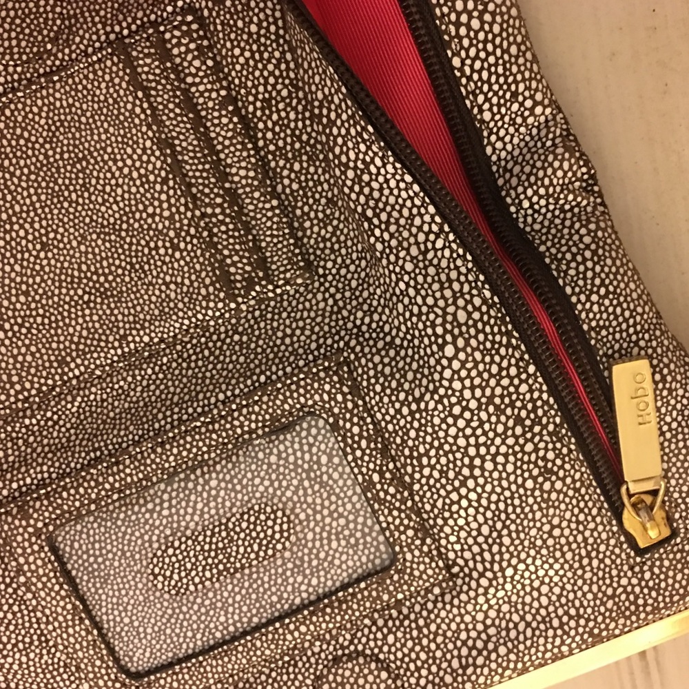 Stingray pattern with hot pink HOBO Wallet
