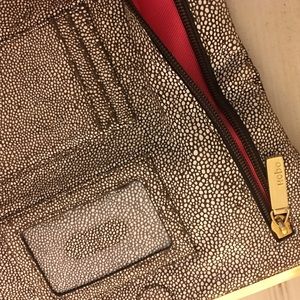 Stingray pattern with hot pink HOBO Wallet