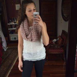 SUBMIT ANY PRICE! Pink infinite scarf