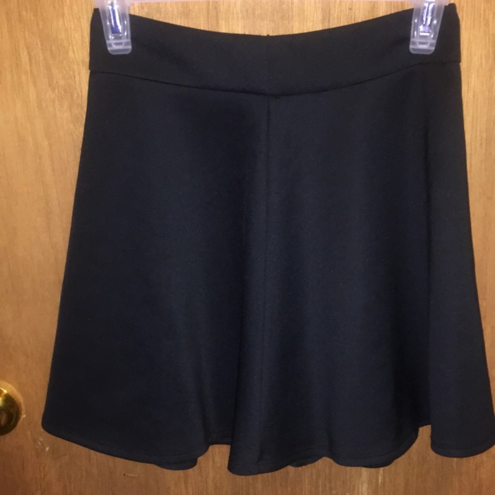 black Charlotte Russe skater skirt.