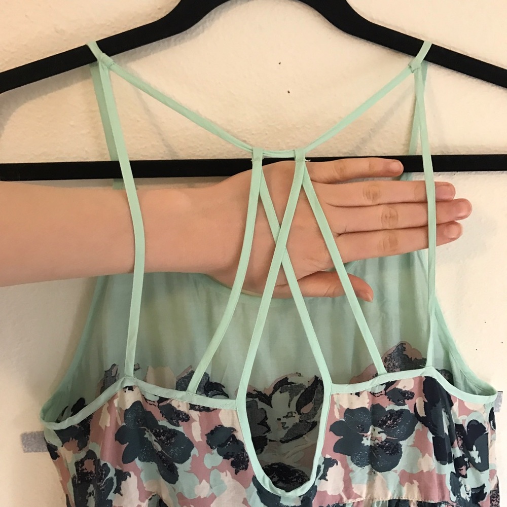 Free People Mint Flowy Dress - Picture 3 of 5