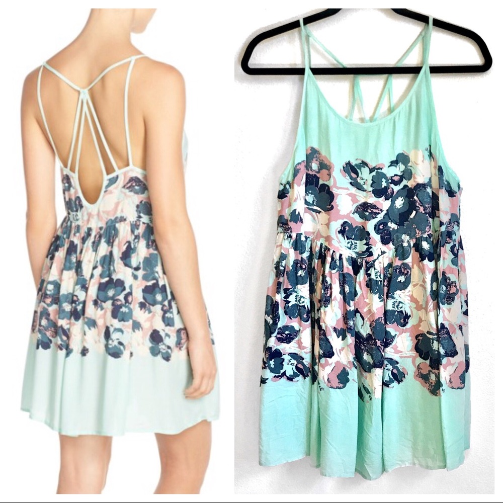 Free People Mint Flowy Dress