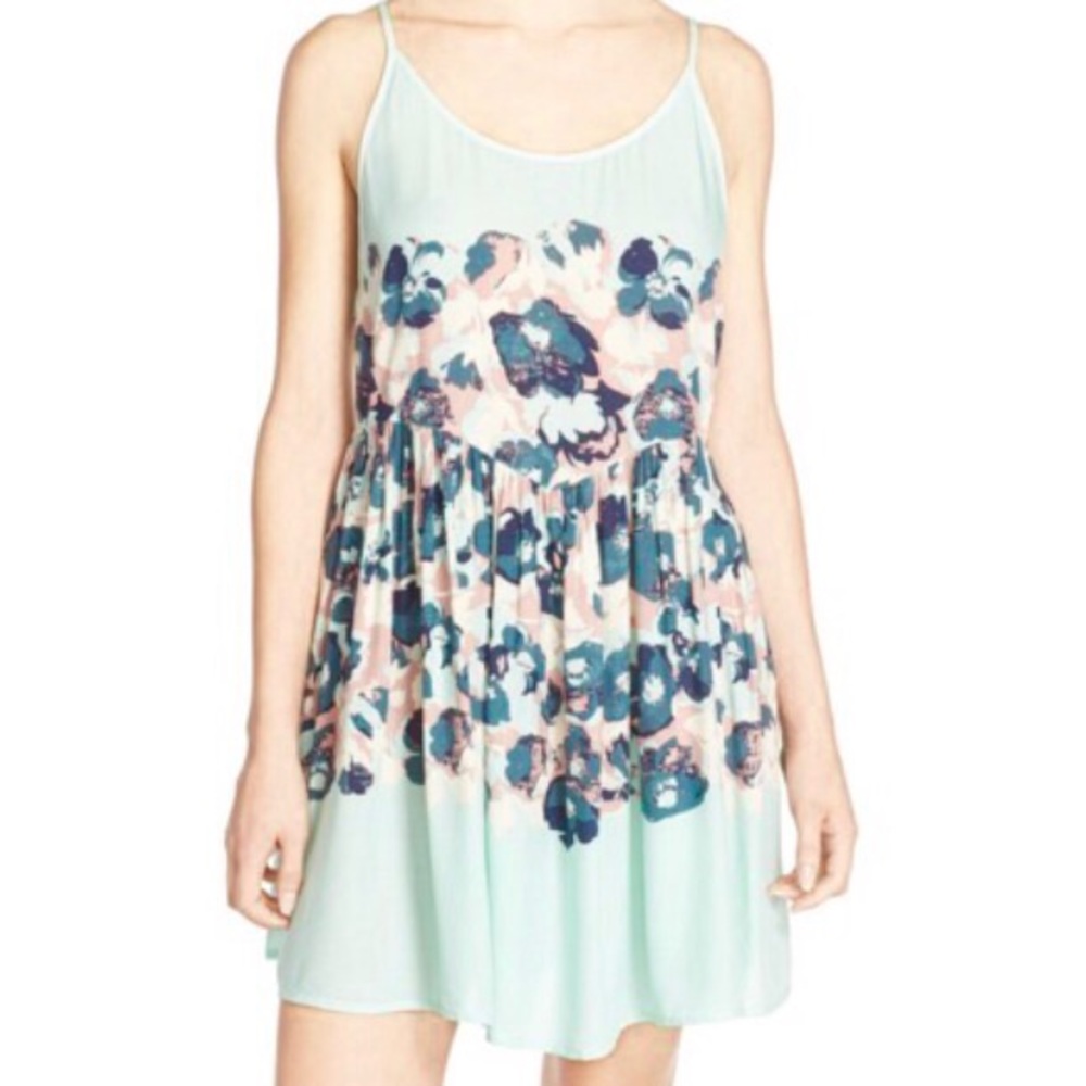 Free People Mint Flowy Dress - Picture 2 of 5