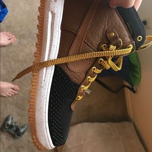 High-top Air Force 1 duck boots