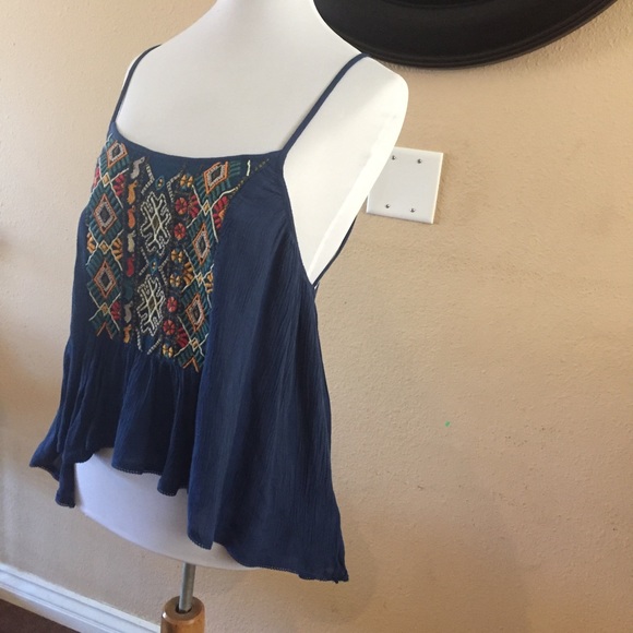 Ecote urban Outfitters embroidered cross back Cami - Picture 3 of 8