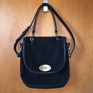 Madewell Black Suede Leather Purse