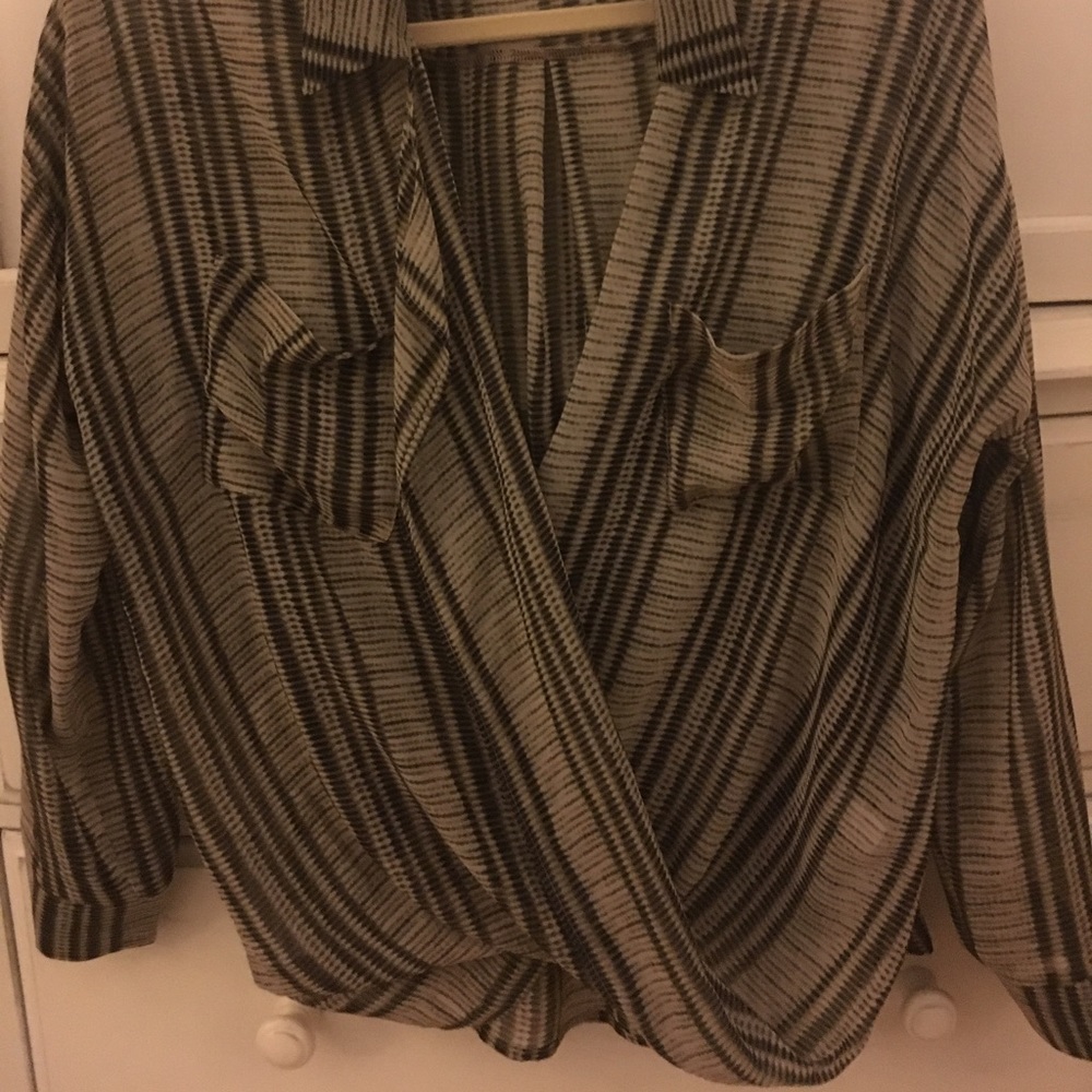 Cross body blouse