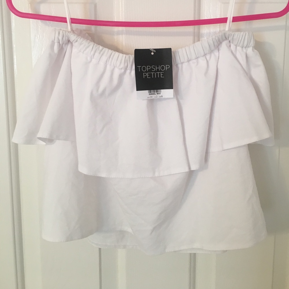 double layer off the shoulder blouse