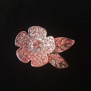Givenchy Vintage Rhinestone Daisy Brooch Pin