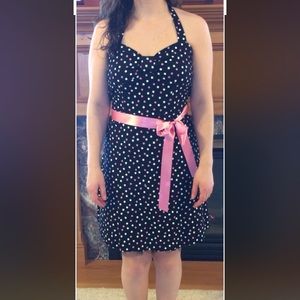 Polka-dot party dress