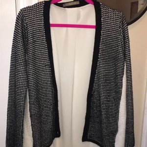 Black and white sweater