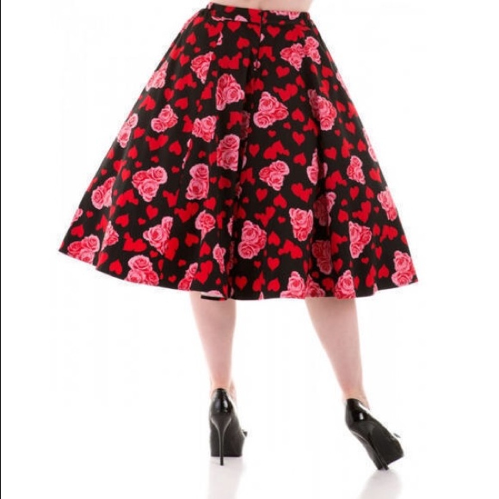 Hearts & Roses London pinup circle skirt