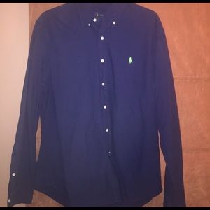 Navy blue Ralph Lauren button down shirt