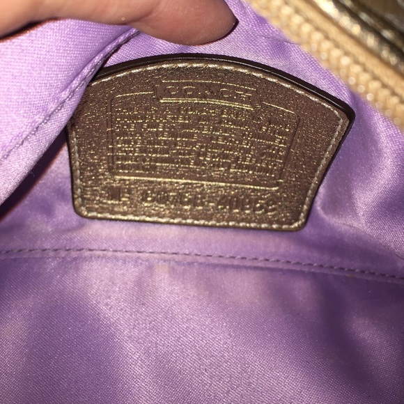 COACH GOLD BAG WITH C PATTERN - Picture 5 of 5