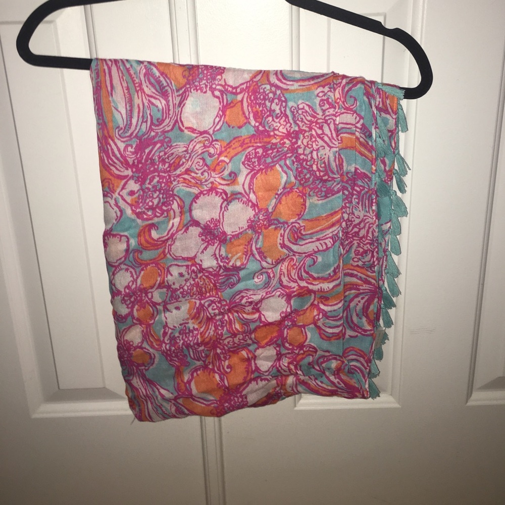 Lilly Pulitzer Tassel Scarf