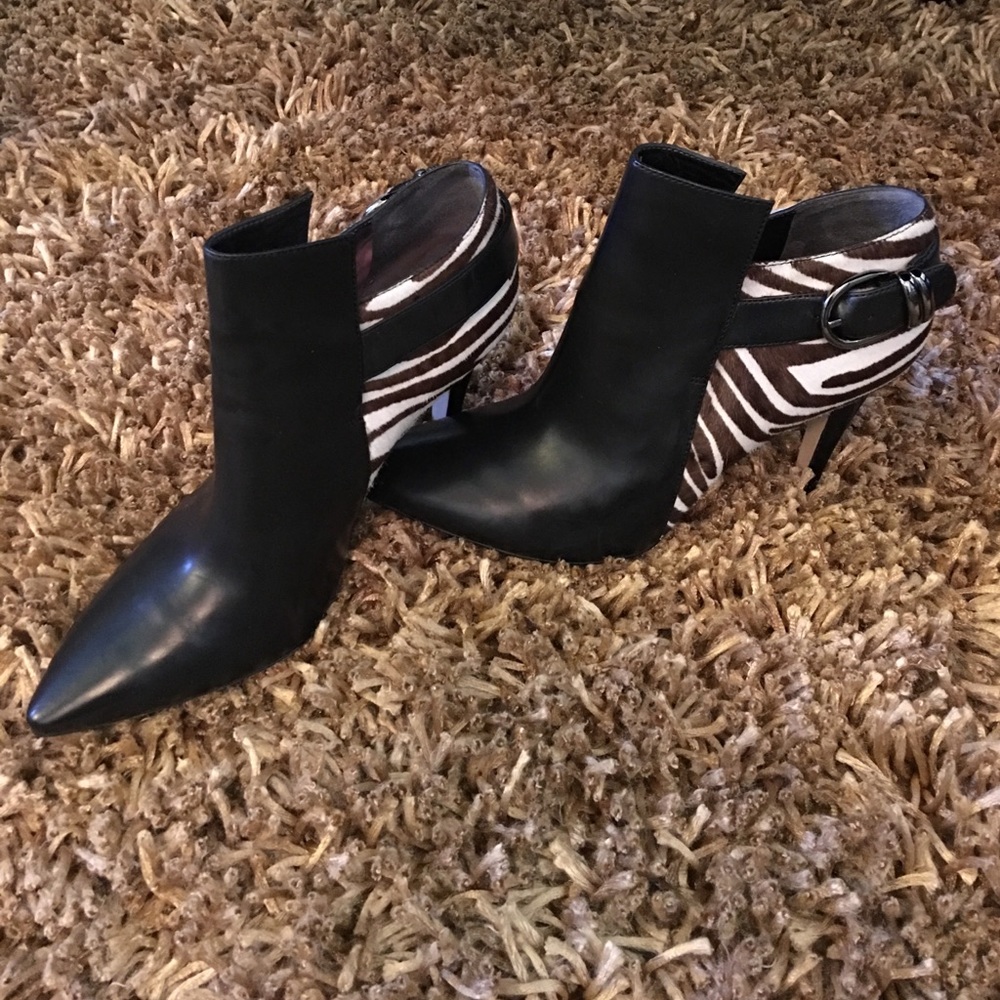 Via Spiga Mica Zebra Print Boot