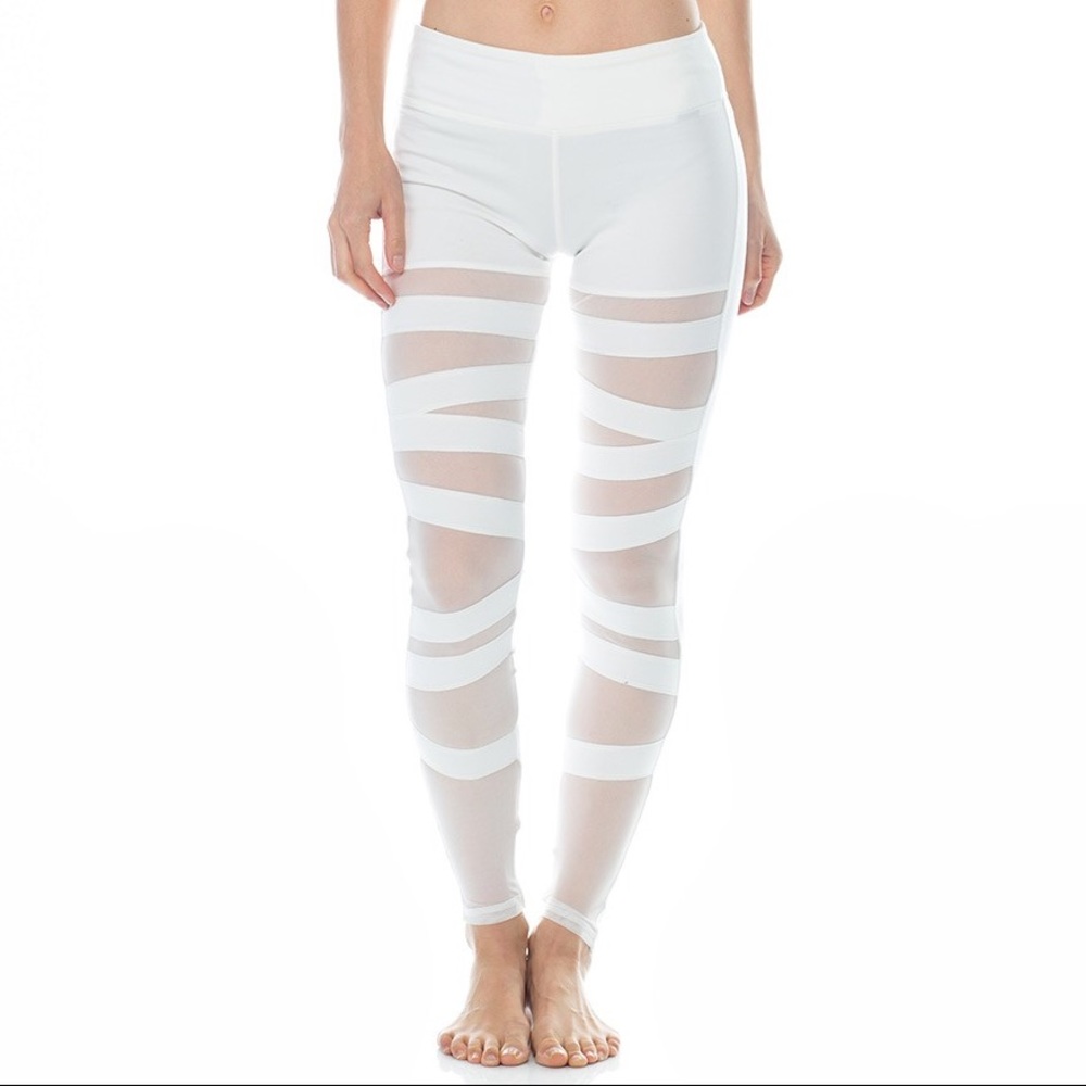 LAST // Ballerina Mesh Panel Bandage Leggings