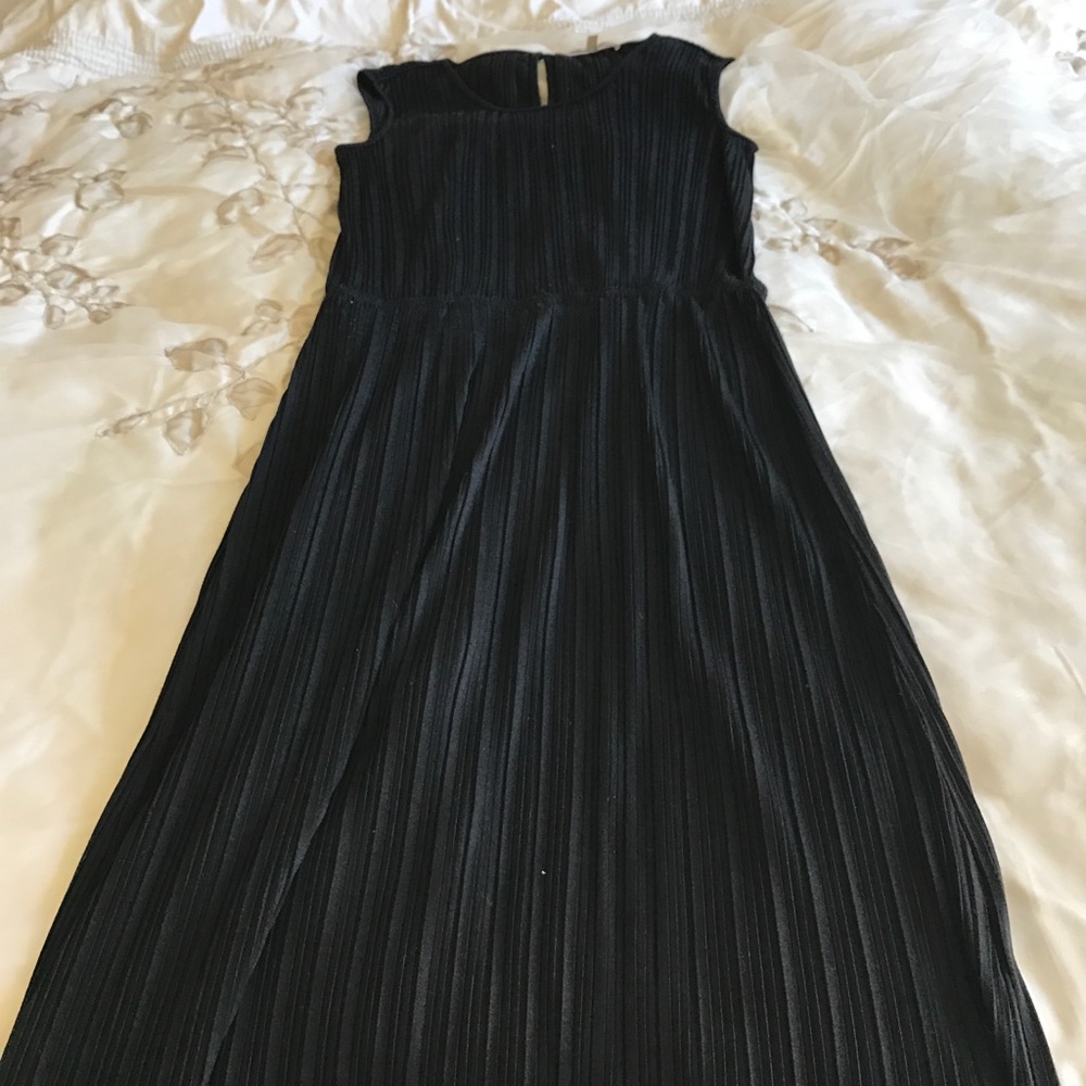 black maxi dress