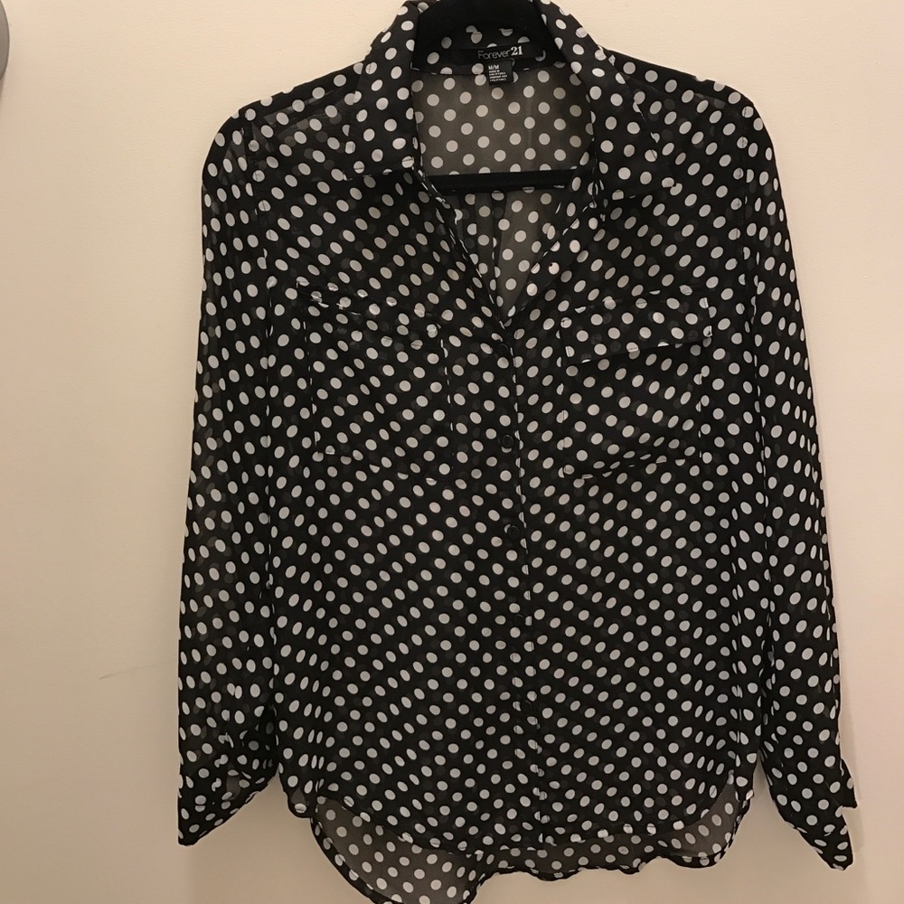 Polka dot blouse