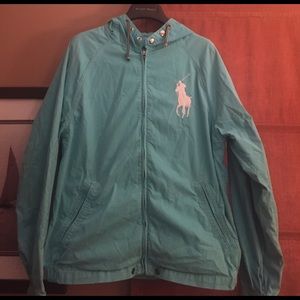 Light blue Ralph Lauren hooded jacket