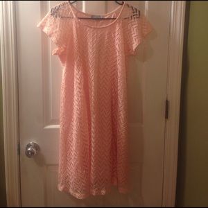 New pink shift dress