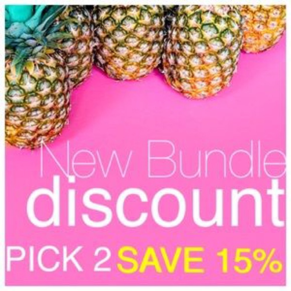 Bundle 2 or more items and save 15%