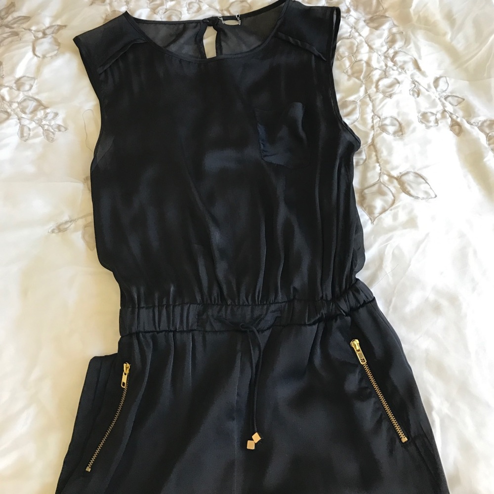 black jumpsuit