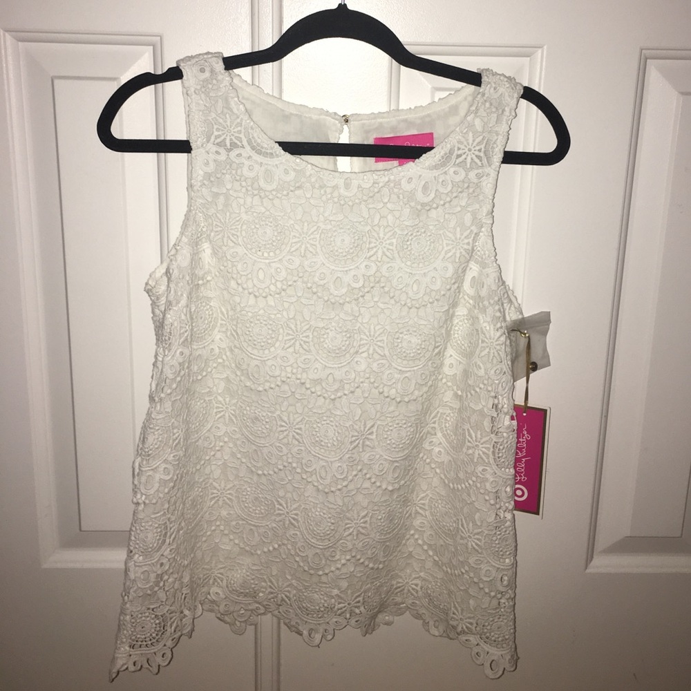 Lilly for Target White Lace Tank! With Tags!