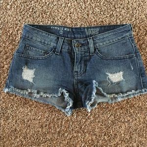 Vans "vintage mini" jean shorts