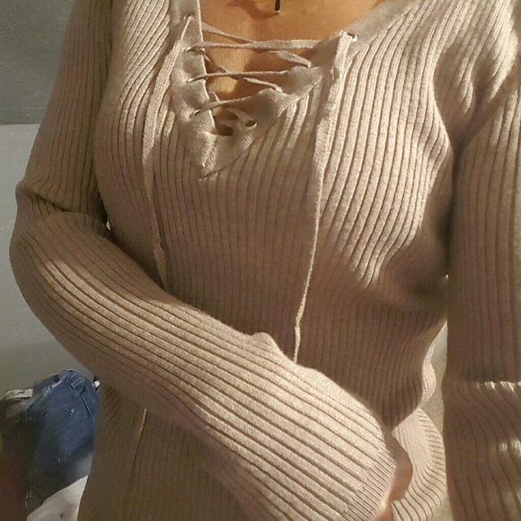 verve ami Sweaters - Verve ami lace up light sweater