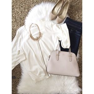 SOLD Old Navy Cream Zip-Up Cardigan
