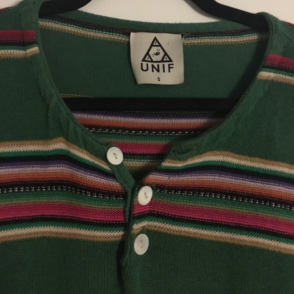 UNIF Desert Henley Button Top