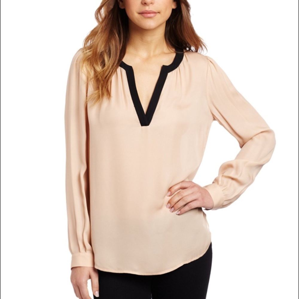 Joie Tyrene Blouse, Dusty Pink Sand-Caviar XS