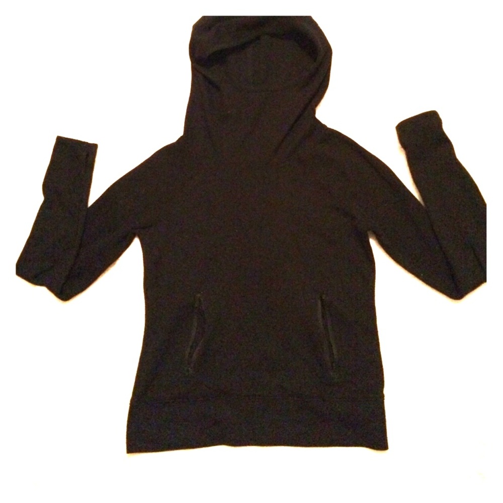 Black scuba hoodie