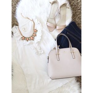 Forever 21 Racer Back Ruffle Tank