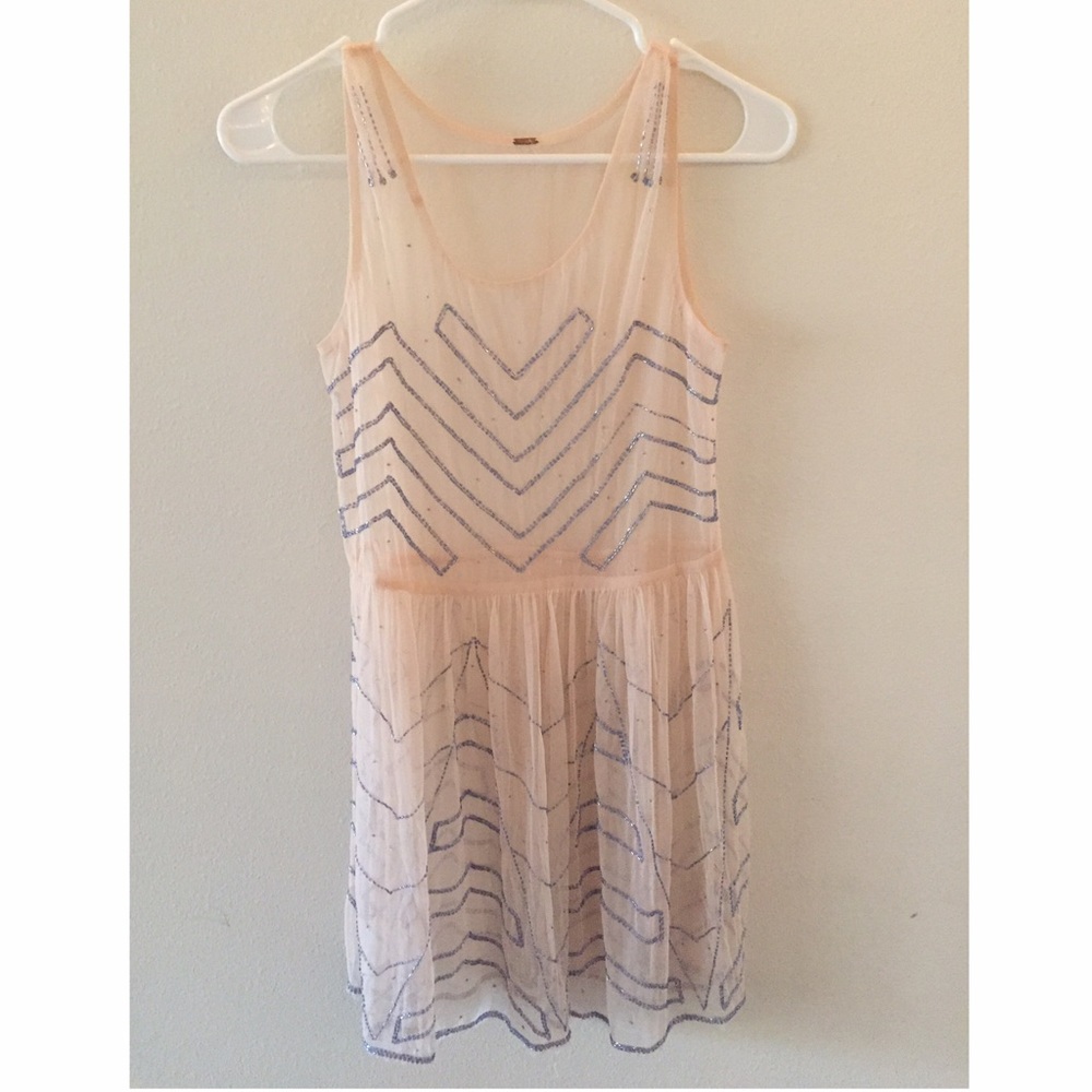 Free people beaded slip dress
