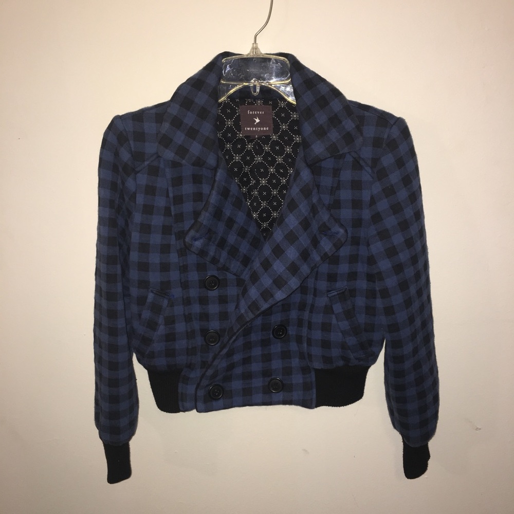 Forever 21 black & blue jacket