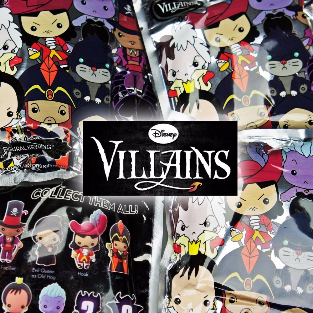 6 Disney Villian keychains