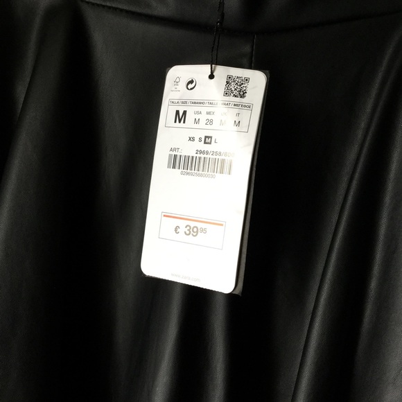 Zara Skirts - BNWT. Zara A-line faux leather skirt Zara Skirts - BNWT. Zara A-line faux leather skirt