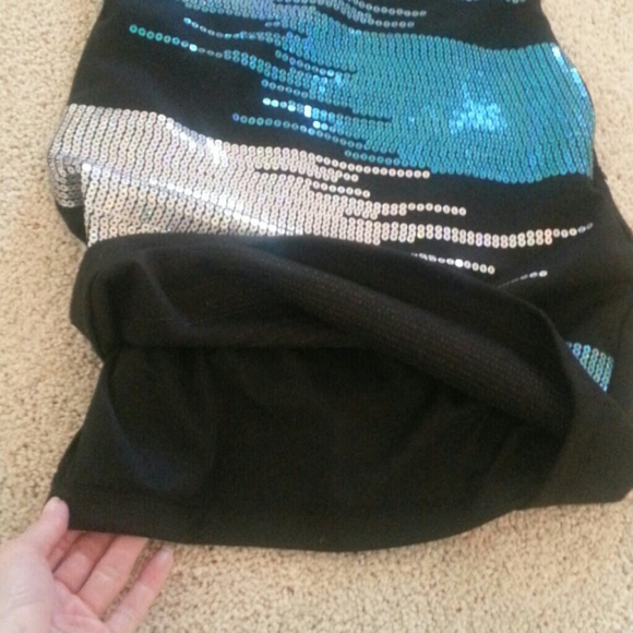 One Shoulder Sequin Mini Dress - Picture 6 of 8