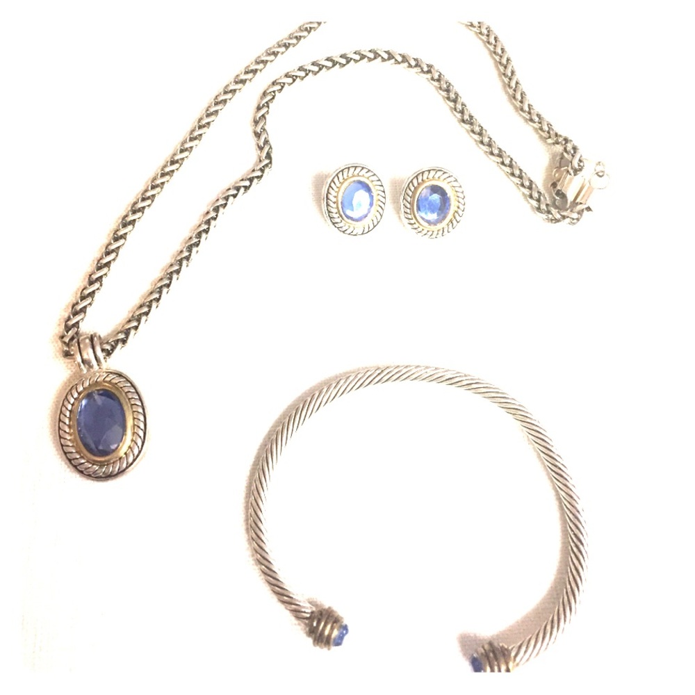 Matching Periwinkle Jewerly set