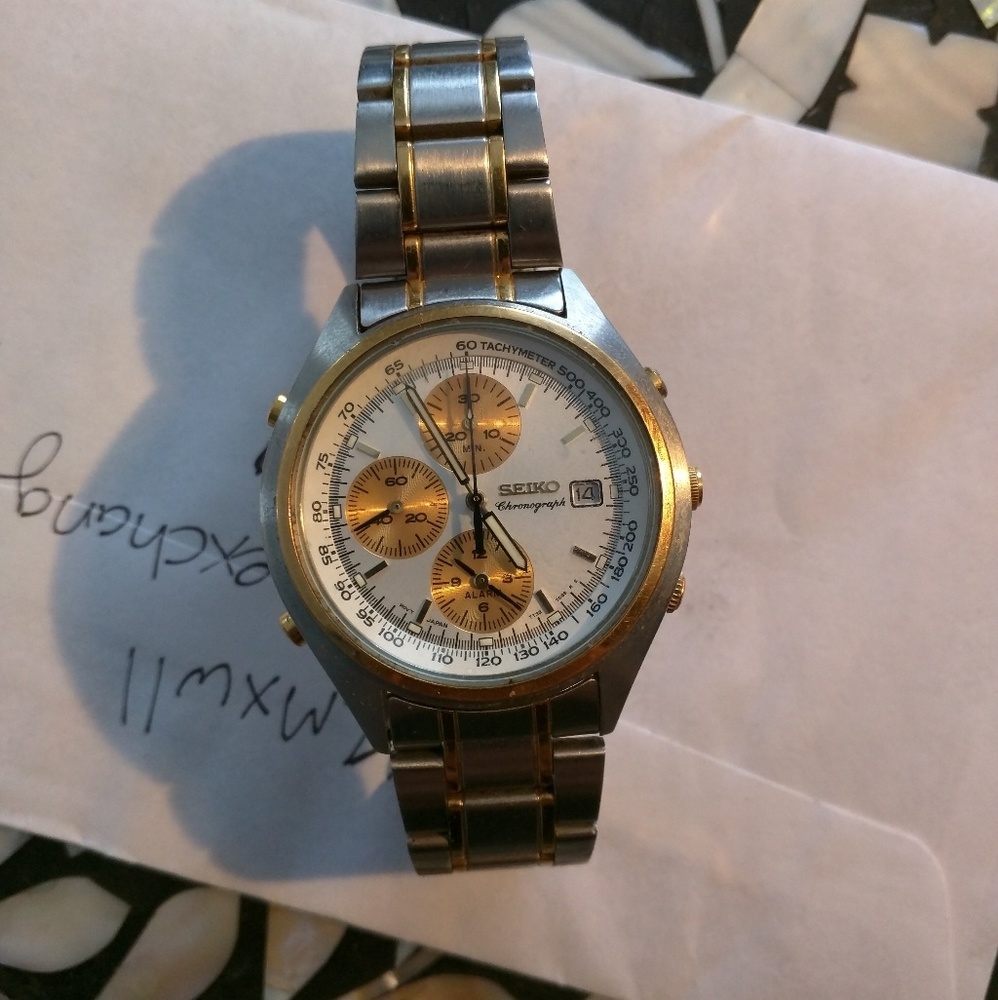 Seiko Quartz Alarm Chronograph Watch