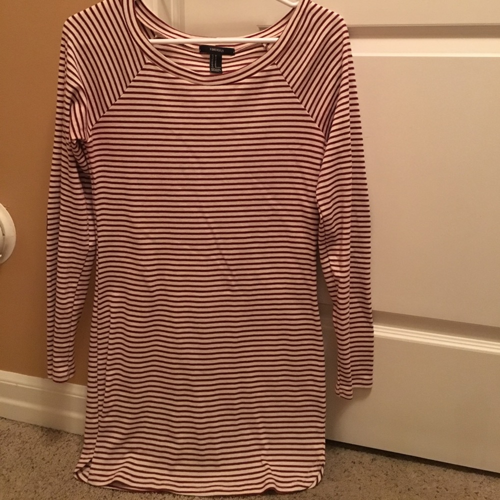 Forever 21 striped bodycon dress