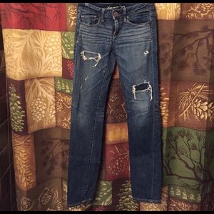 American Eagle Destroyed Skinny Jeans