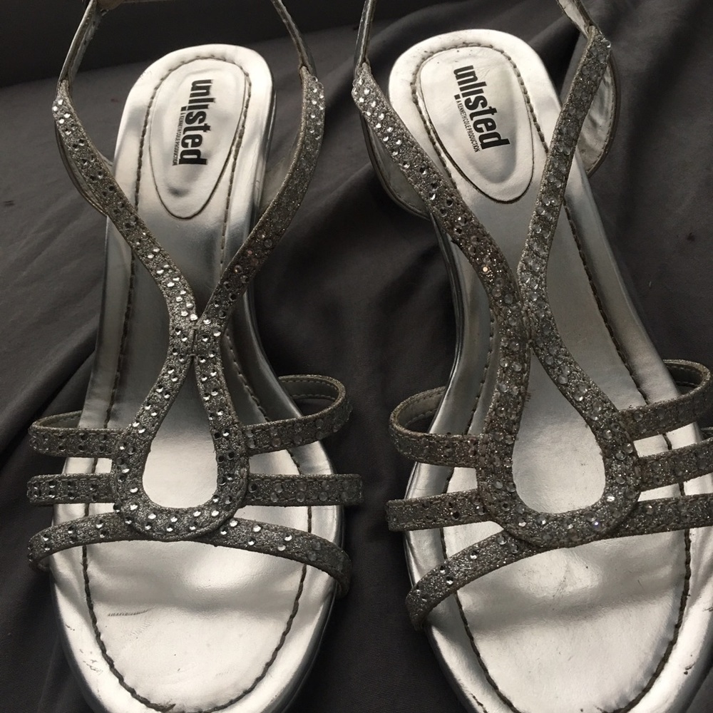 Unlisted silver heels