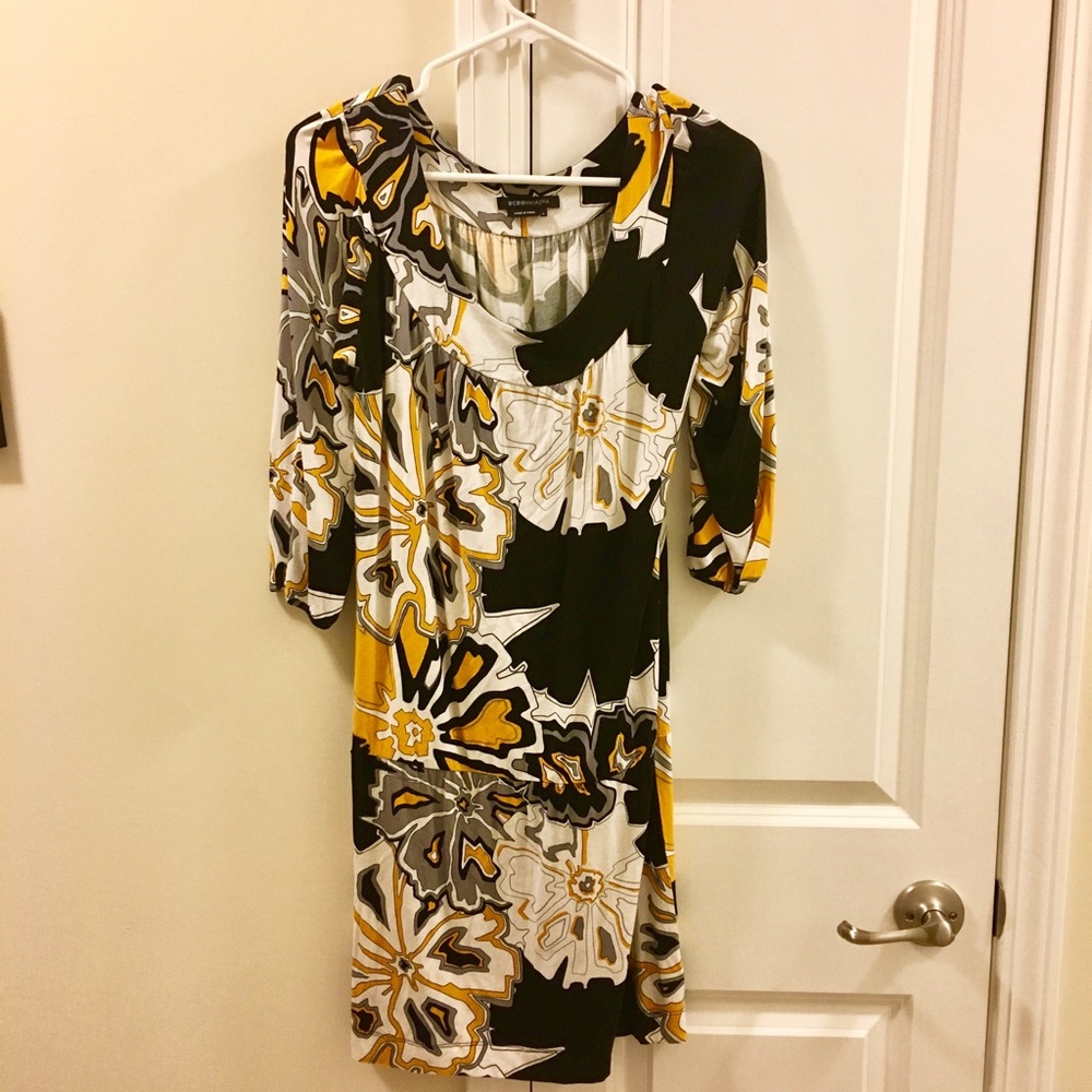 BCBG MAXAZRIA Abstract Floral Dress