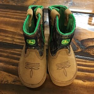 Genuine leather Baby John Deer shoes