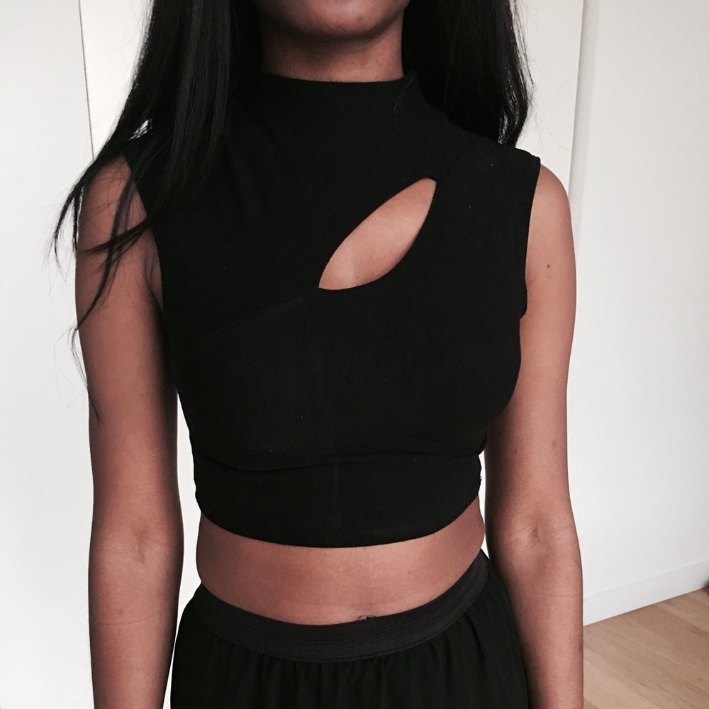 Nasty Gal High Neck Crop
