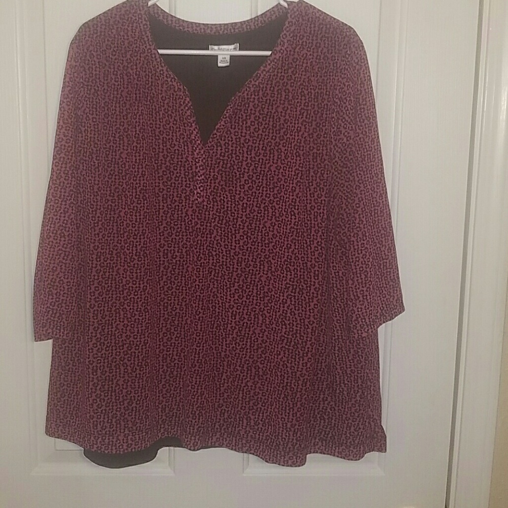 !!WOMEN'S BLOUSE PINK AND BLACK LEOPARD!!